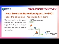 JH 8501 Auxílios de drenagem de retenção reduzem a concentração de água branca fora da linha