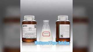 Químico de papel repelente de água